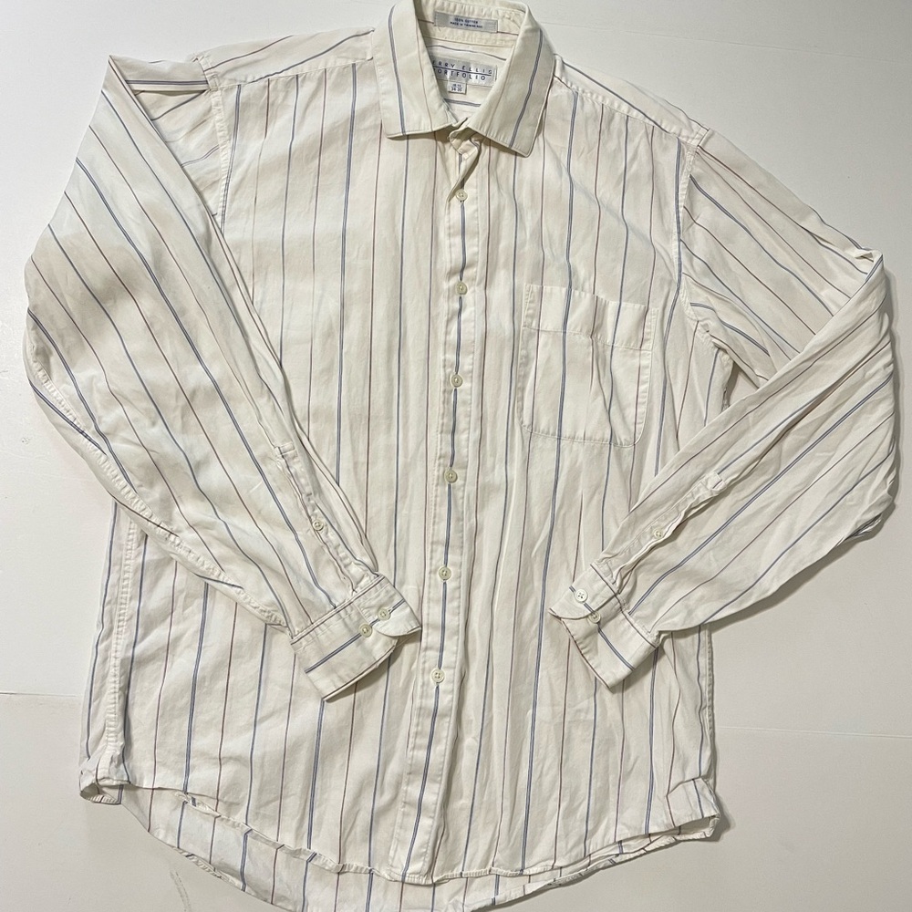 Perry Ellis Portfolio Mens Long Sleeve Shirt 15 1/2 (34-35)